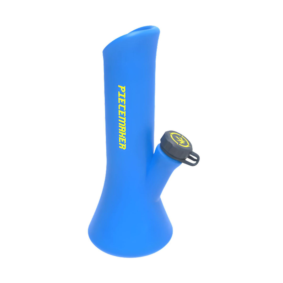 "Blue Kali Go PieceMaker Silicone Water Pipe on a white background," - Up N Smoke.