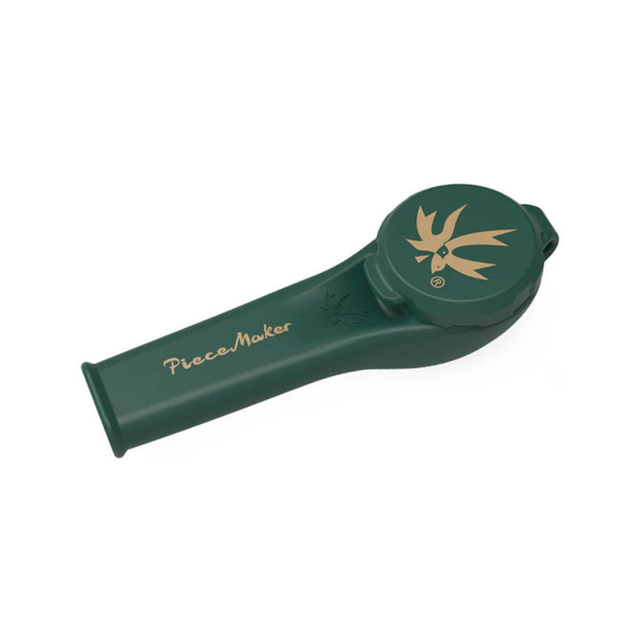 "A 4'' green and gold Piecemaker pipe from the Karma Kayo line," - Up N Smoke.