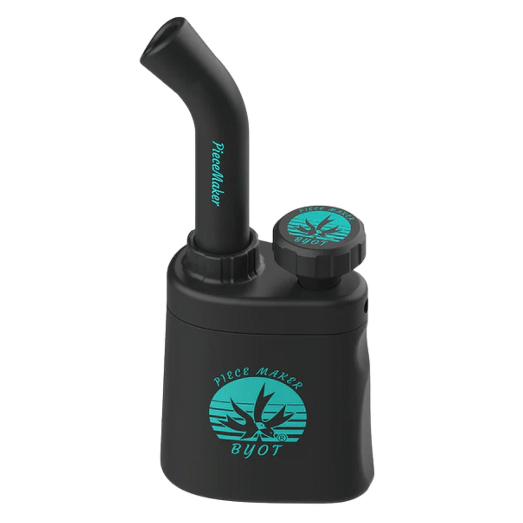 PieceMaker Silicone Klutch Water Pipe black color on a white background - Up N Smoke