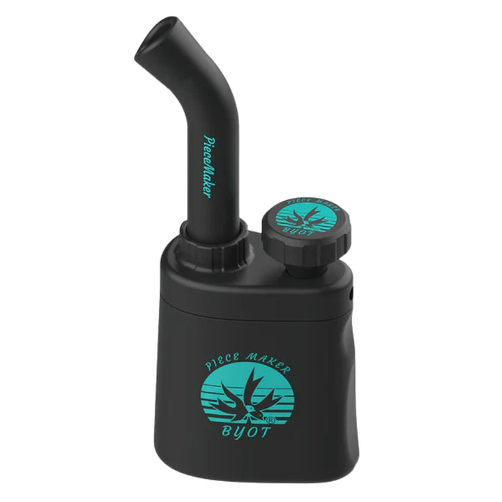 PieceMaker Silicone Klutch Water Pipe black color on a white background - Up N Smoke