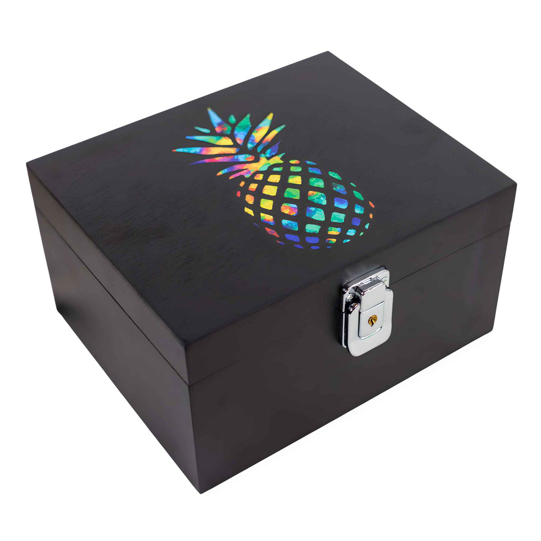 Pineapple Swag Gear Stash Box Closed - Up N Smoke