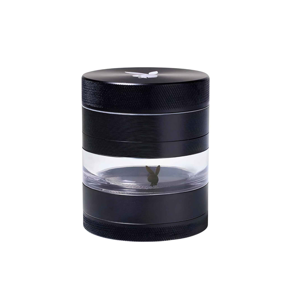 Playboy X RYOT 4pc Jar Body Black Grinder - Up N Smoke