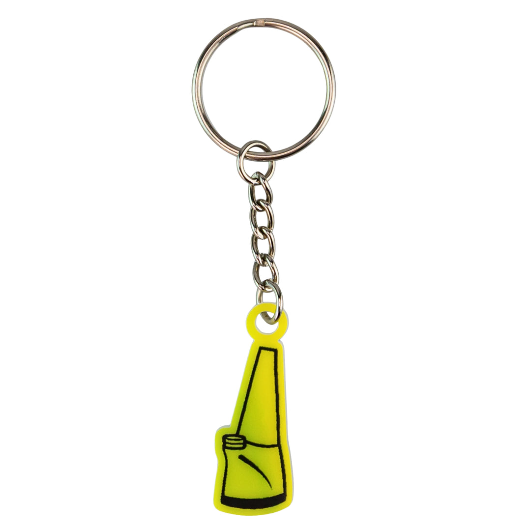 Puffco Peak Keychain neon color on a white background - Up N Smoke