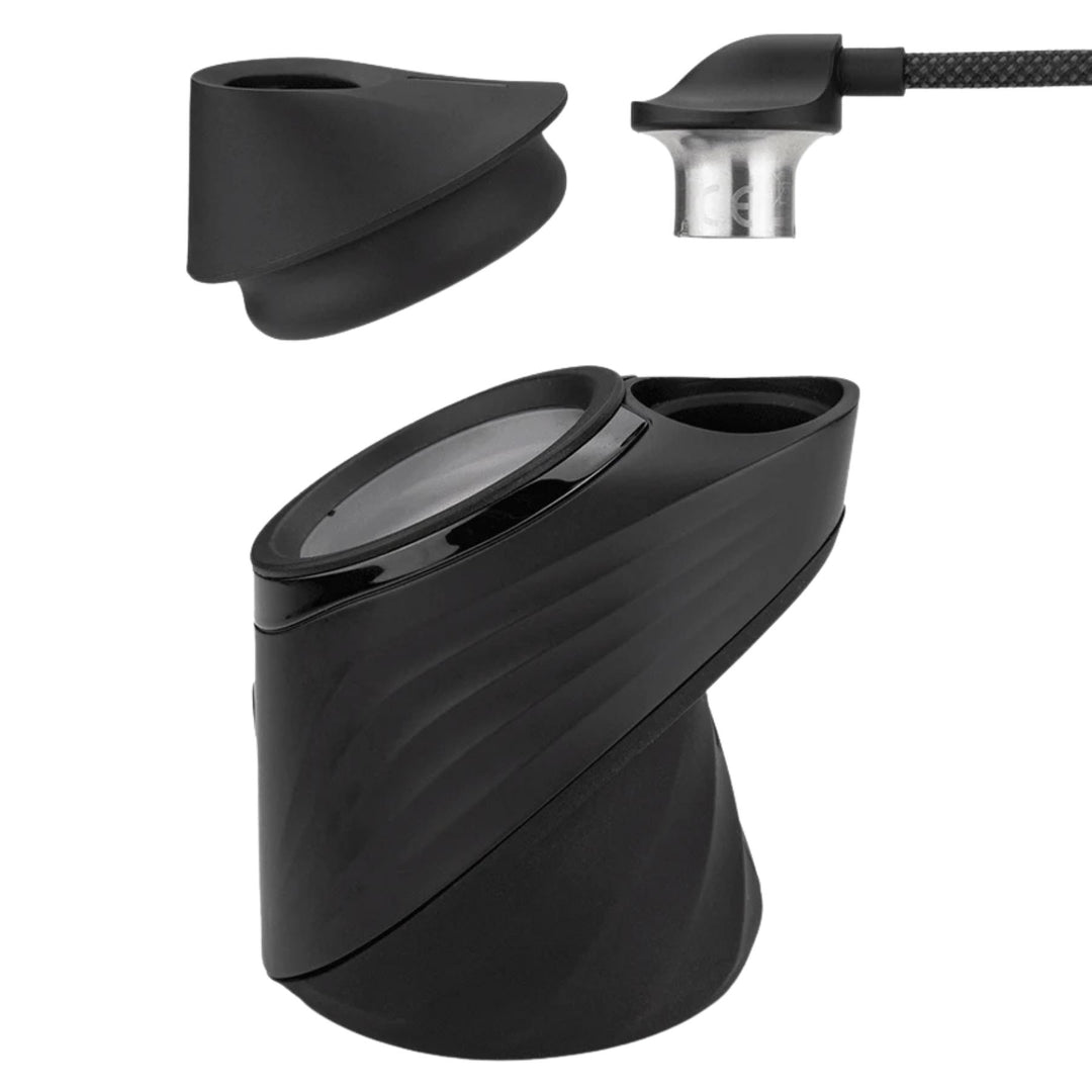 Puffco Pro Link Onyx cable with connection to puffco on a white background - Up N Smoke