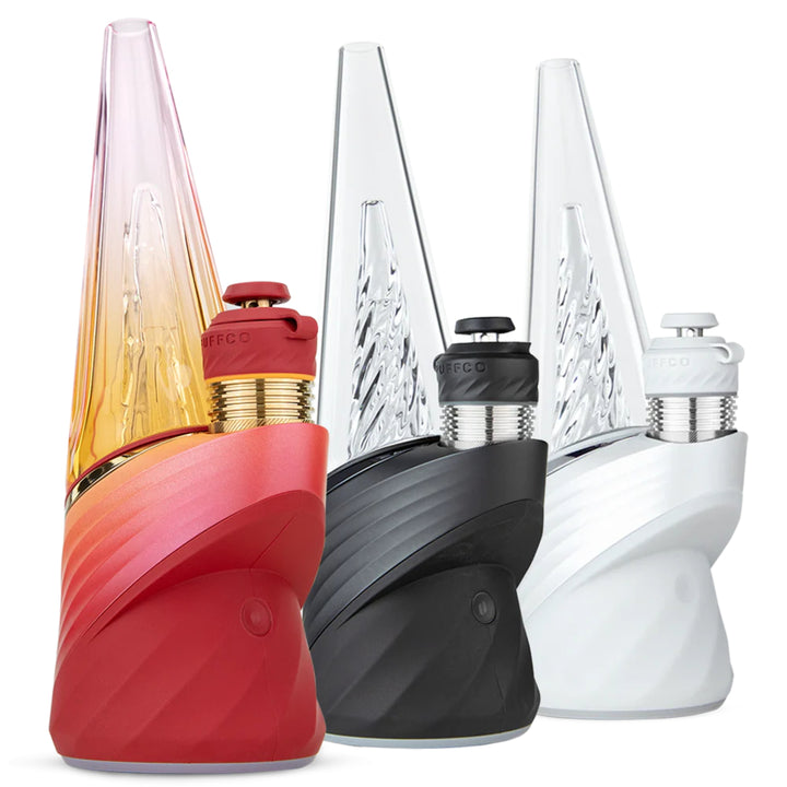 Puffco Peak Pro 3DXL group photo including Daybreak, Onyx, and Pearl - Up N Smoke