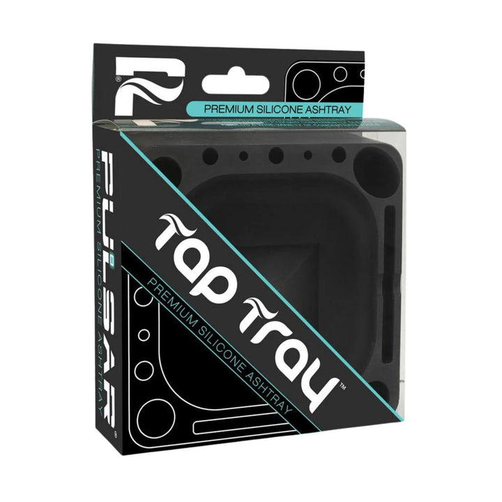 "Packaging of a premium silicone ashtray with brand logo on a white background," - Up N Smoke.