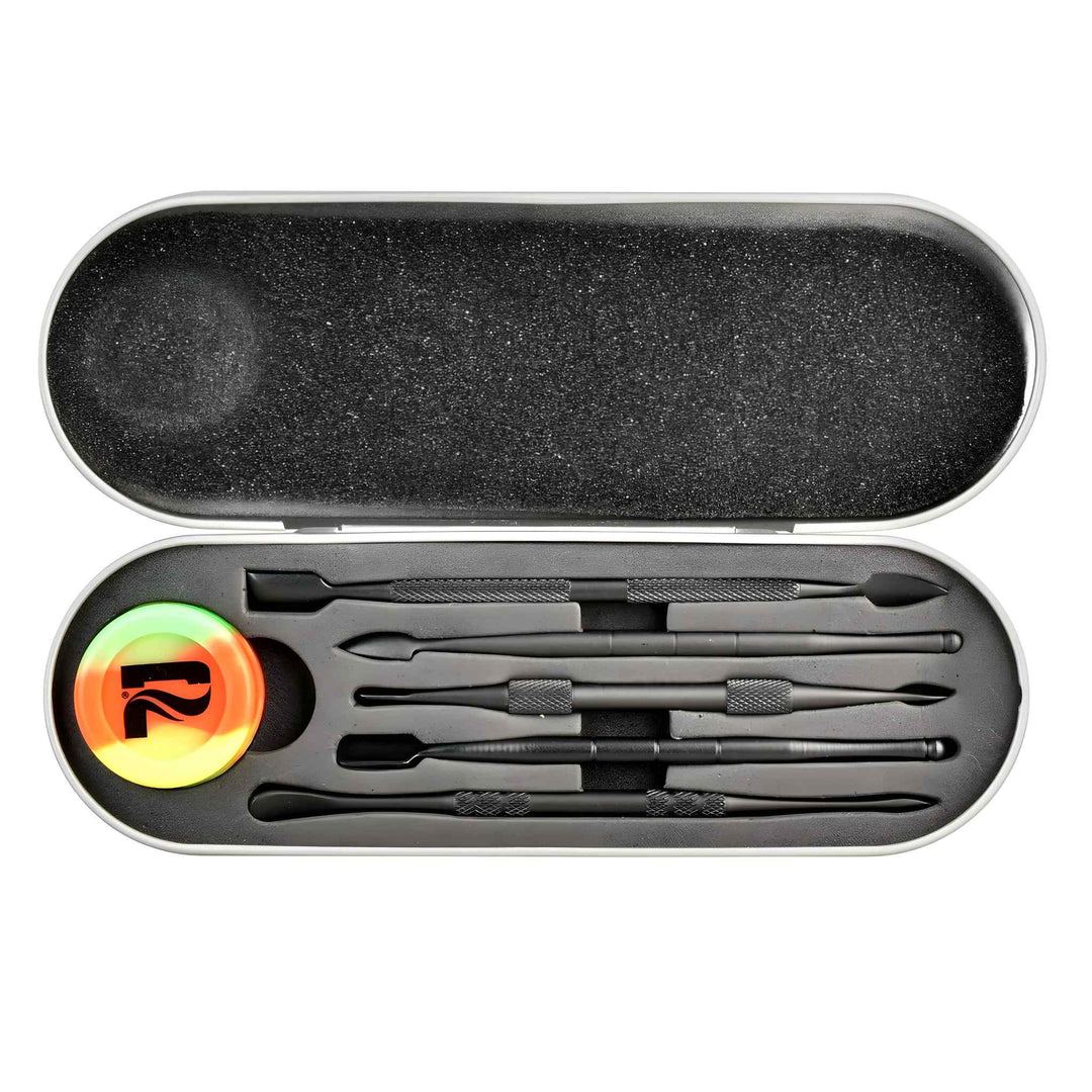 Pulsar Black Dab Tool Set with Metal Case - Up N Smoke