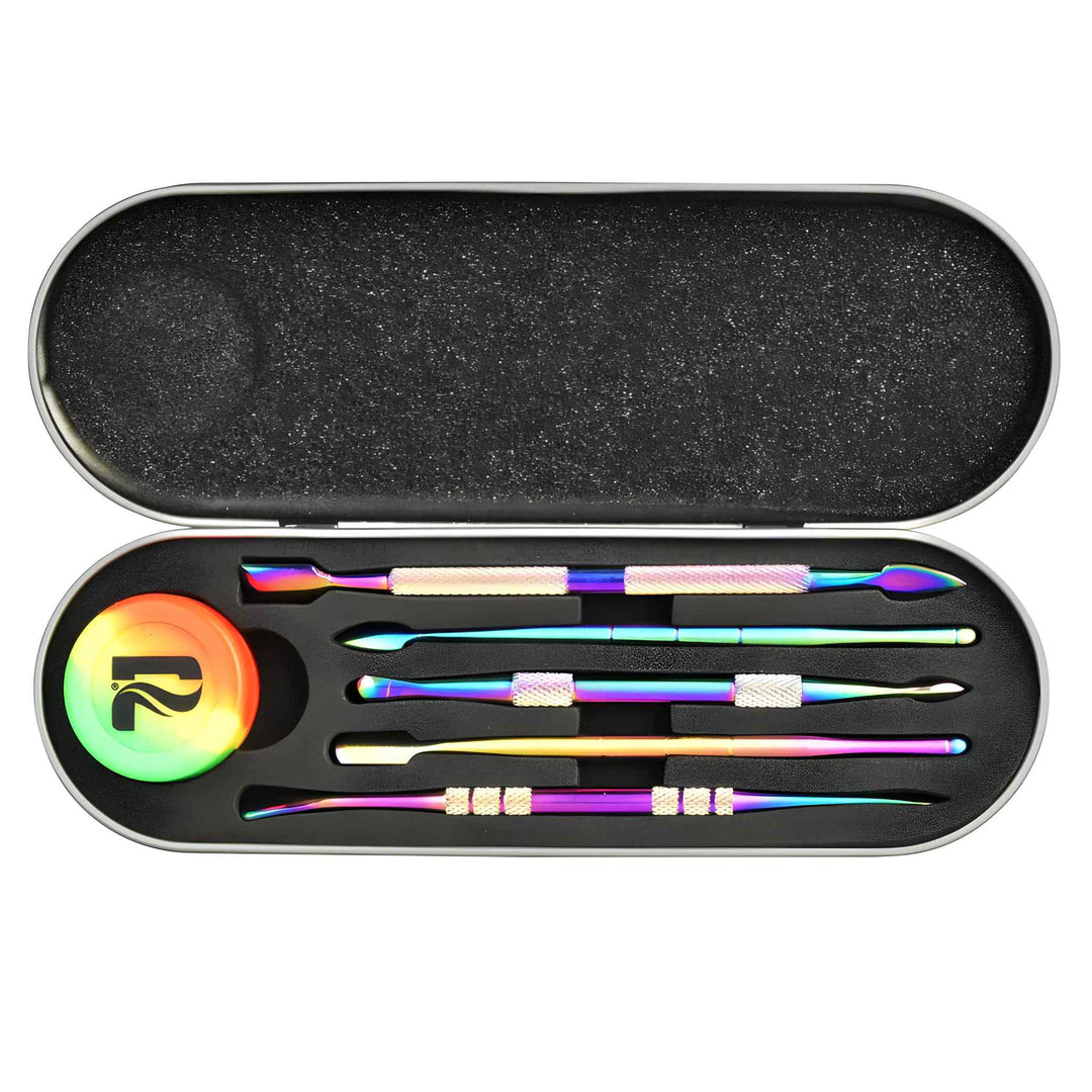 Pulsar Rainbow Dab Tool Set with Metal Case - Up N Smoke