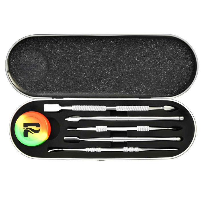 Pulsar Silver Dab Tool Set with Metal Case - Up N Smoke