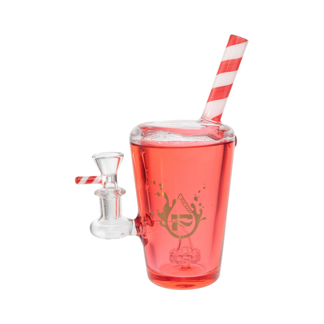 Glycerin  Pulsar water pipe Soda Cup in the color red - Up N Smoke
