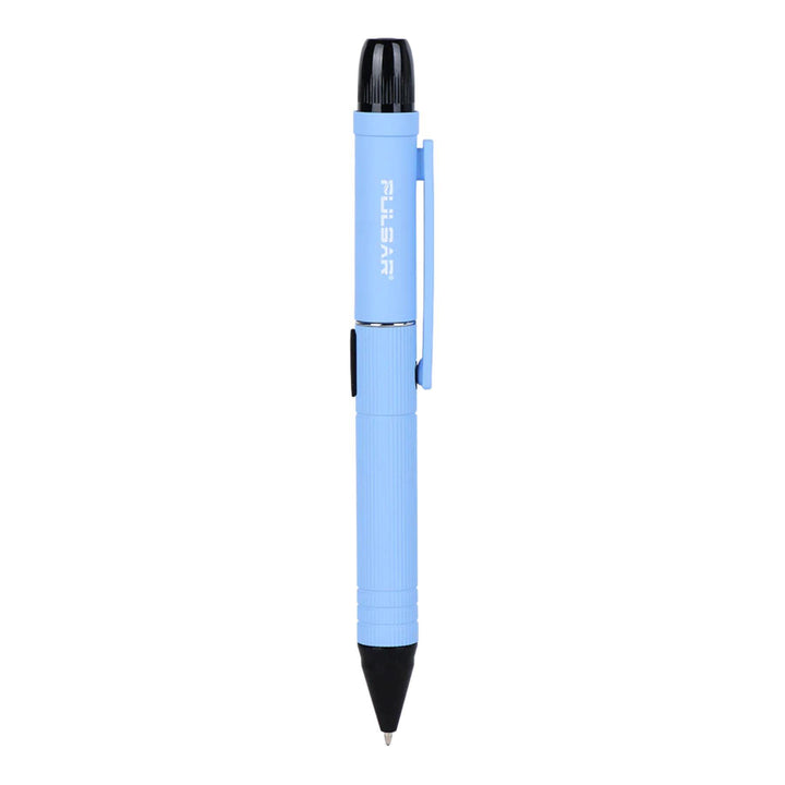 "Pulsar 510 DL Scribe Vaporizer in the color variation blue on a white background," - Up N Smoke.