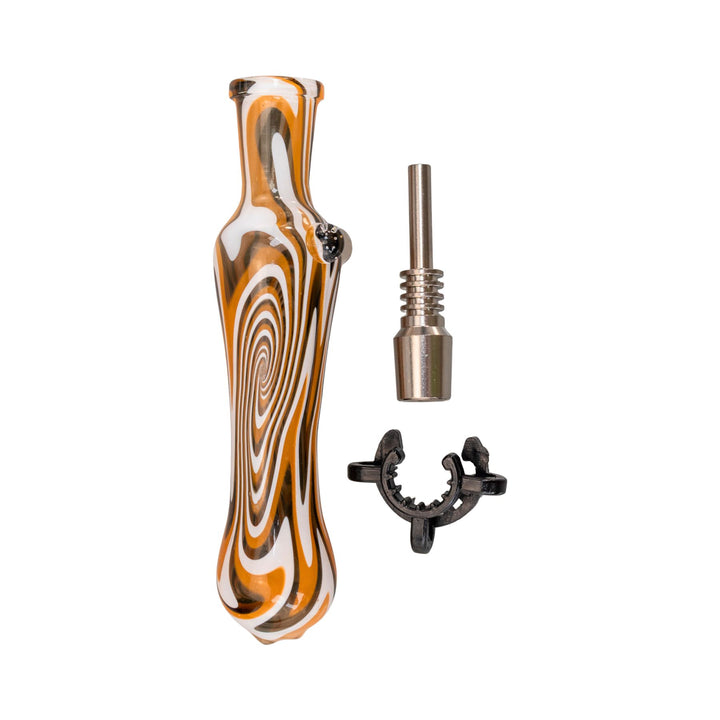 "Top-down view of all pieces that come with a Pulsar Wig Wag Nectar Collector," - Up N Smoke.
