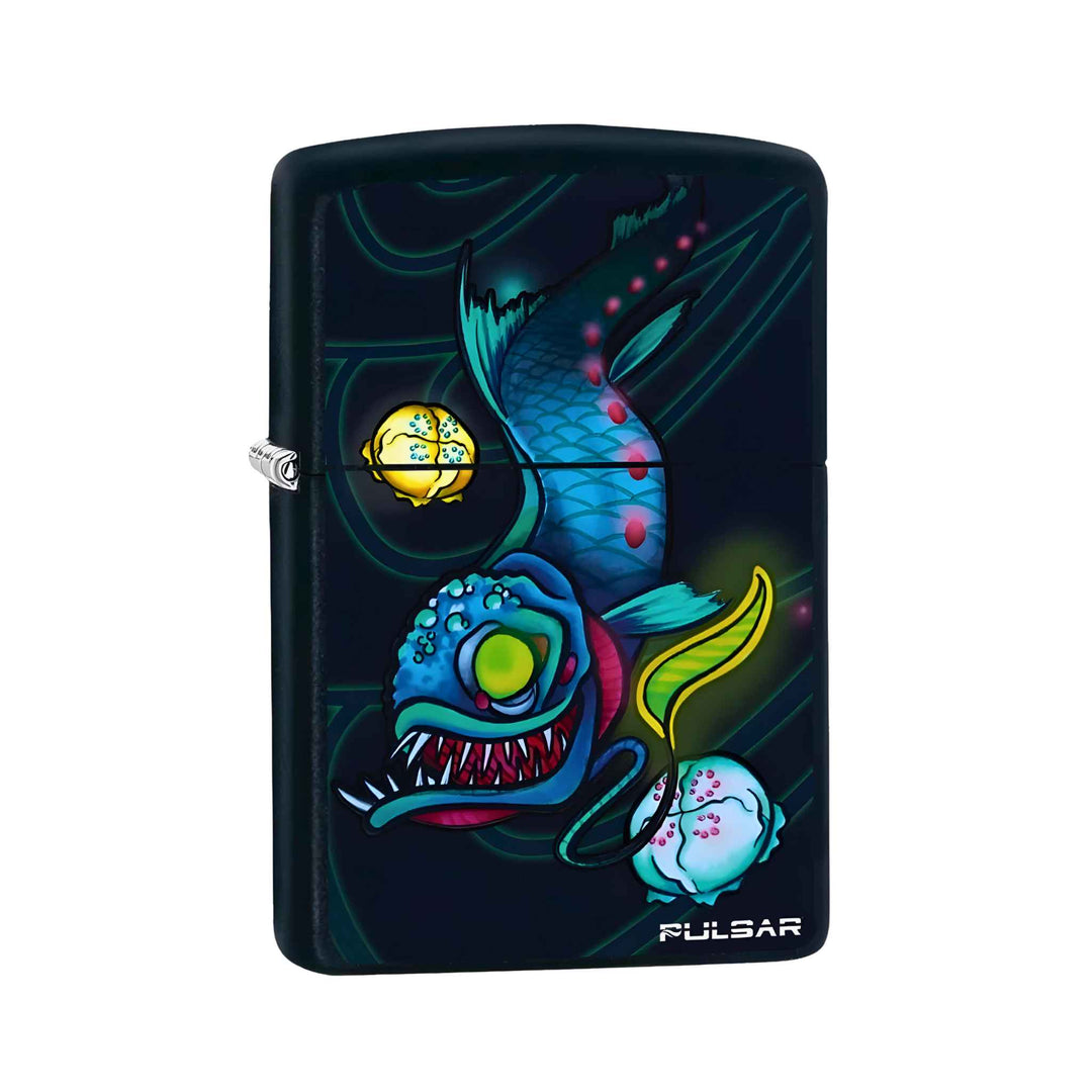 Zippo Lighter Pulsar Themed Psychedelic Dragonfish - Up N Smoke