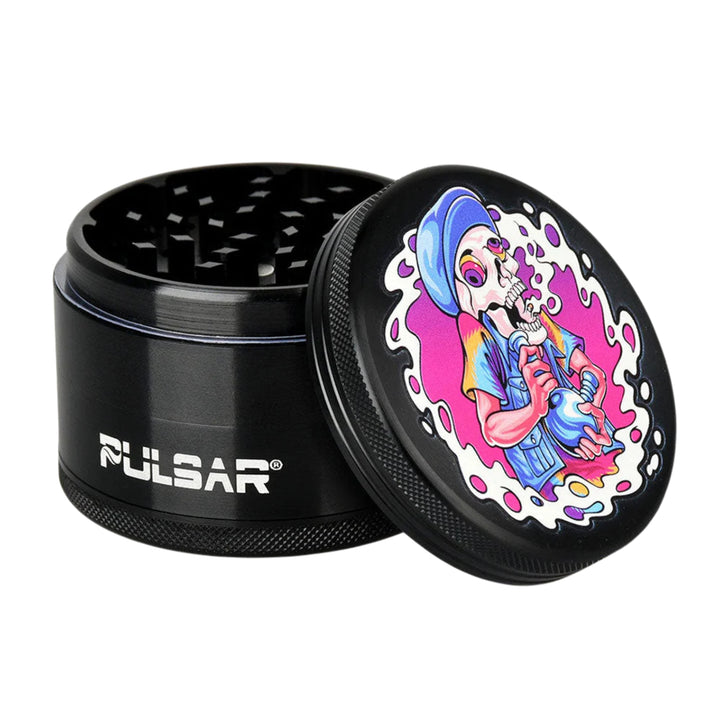 Pulsar 4pc Grinder Skullbanger Artwork - Up N Smoke