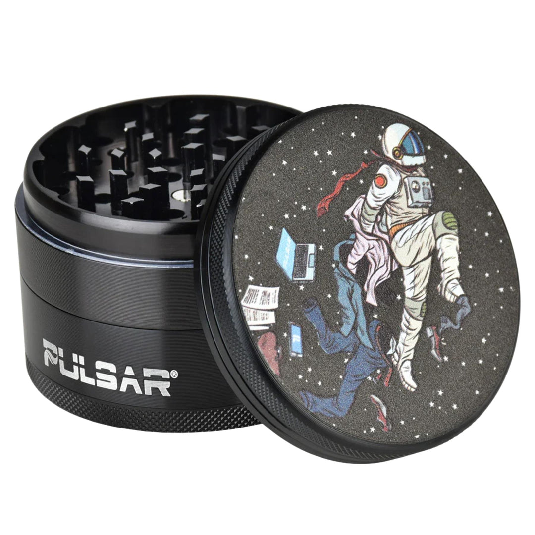 Pulsar 4pc Grinder Super Spaceman Artwork - Up N Smoke