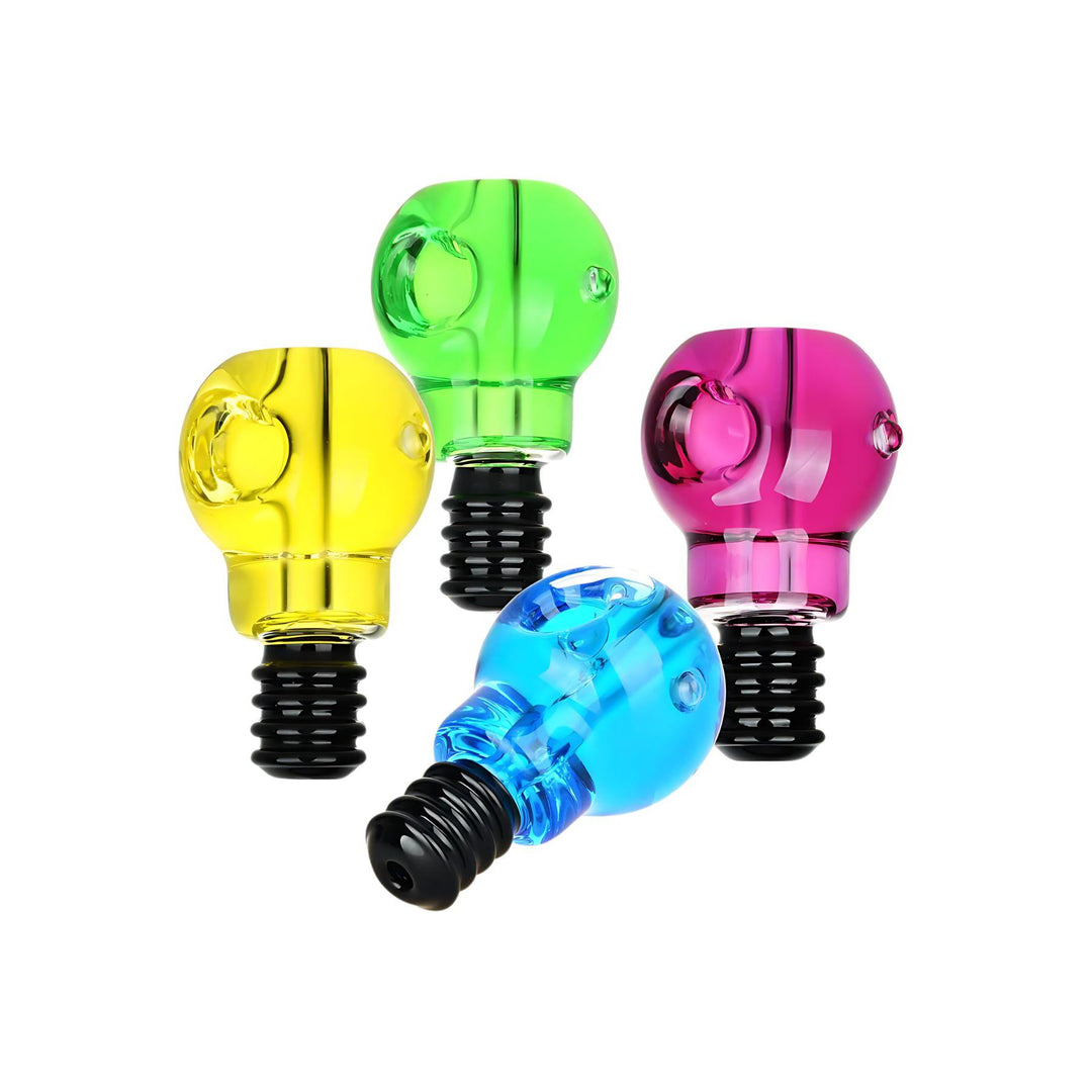 Pulsar Glycerin Light Bulb Hand Pipes in 4 different colors - Up N Smoke