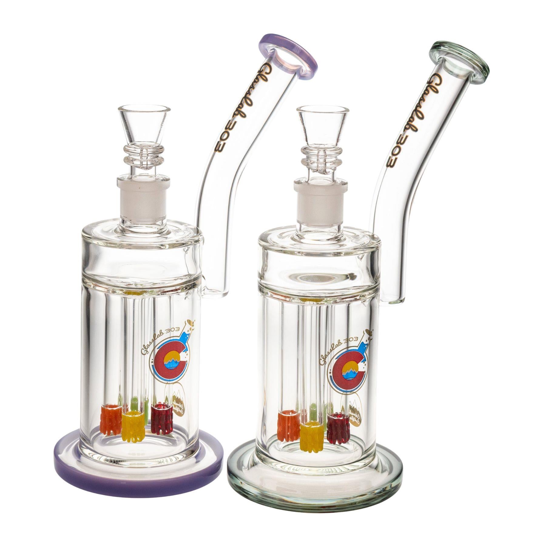 Glass Lab 303 Quadruple Colored Lace | High-Quality Water Pipes