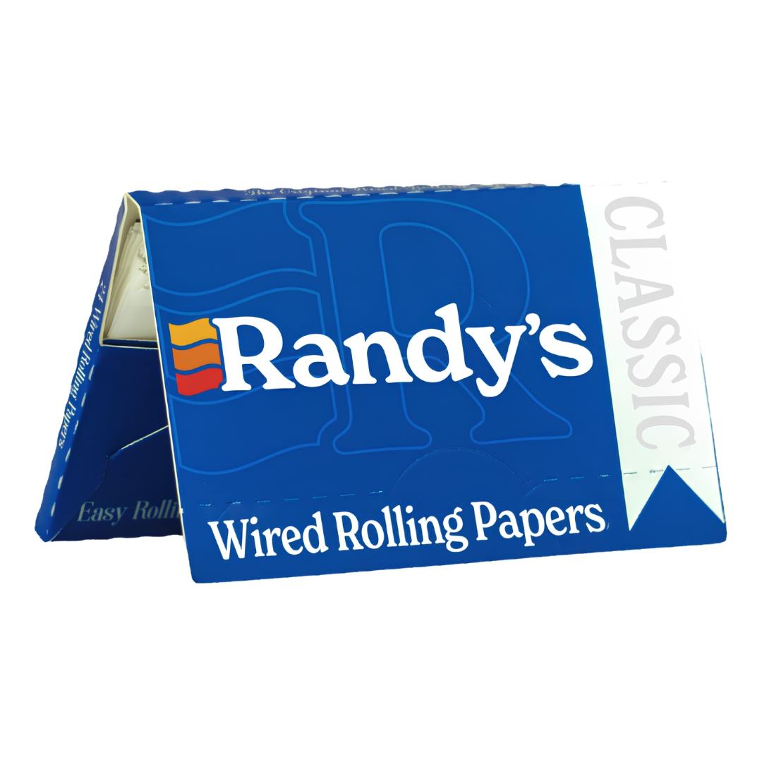Randy's Wired Rolling Paper Classic Size displayed on a white background - Up N Smoke