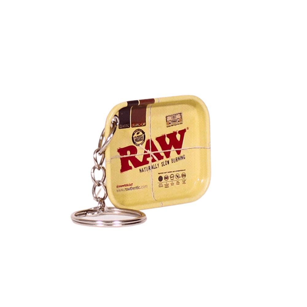 RAW Tiny Rolling Tray Keychain - Up N Smoke