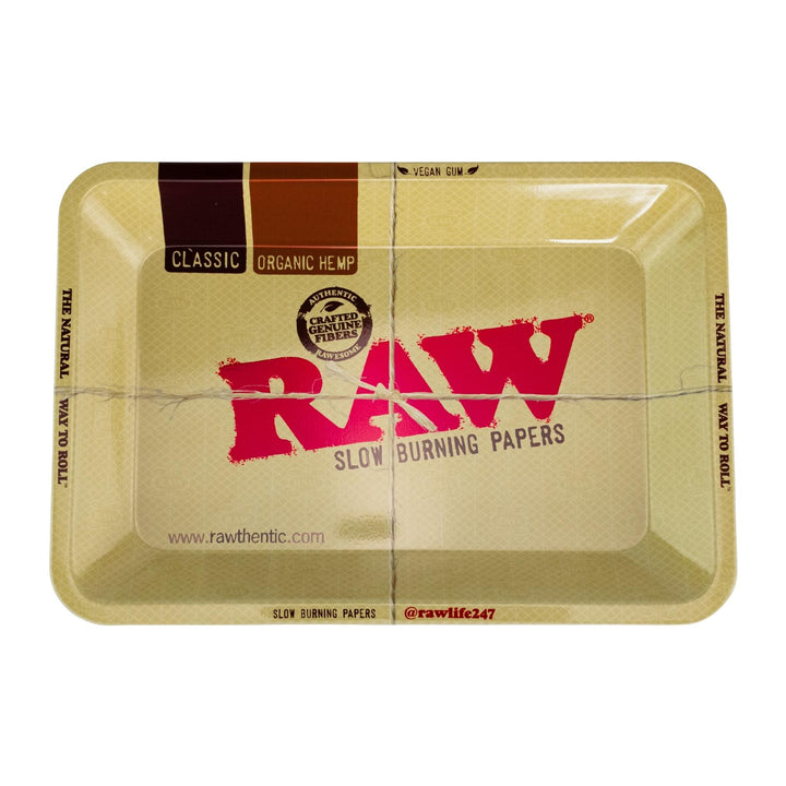 Raw Rolling Tray small front side on white background - Up N Smoke
