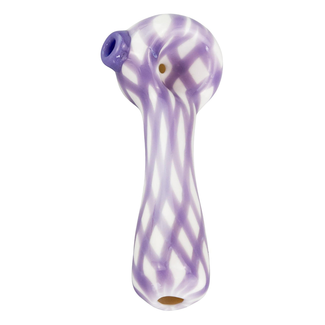 Reticello Hand Pipe displayed on a white background skewed angle - Up N Smoke