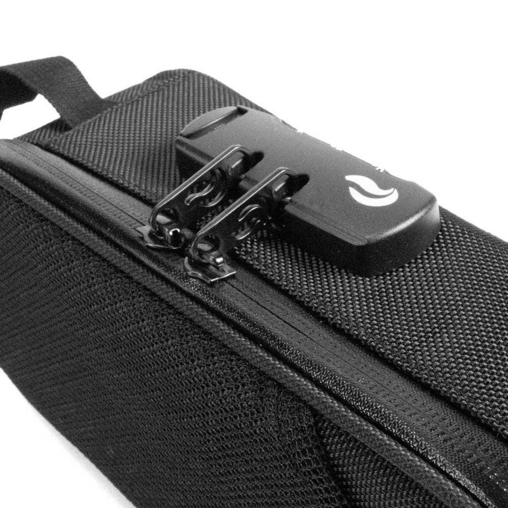 "An up-close shot of the zipper lock included in the design of the medium SK9 Smell-Proof Sidekick Bag." - Up N Smoke.