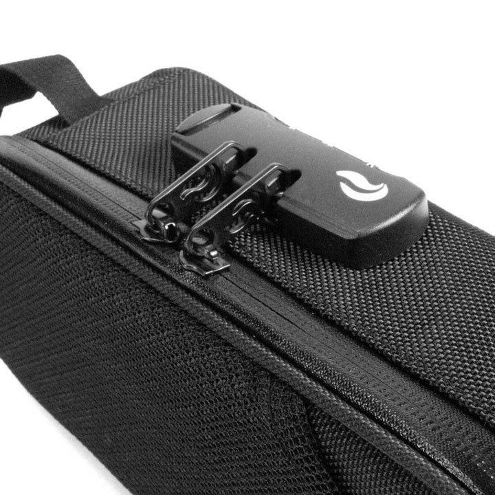 "An up-close shot of the zipper lock included in the design of the medium SK9 Smell-Proof Sidekick Bag." - Up N Smoke.