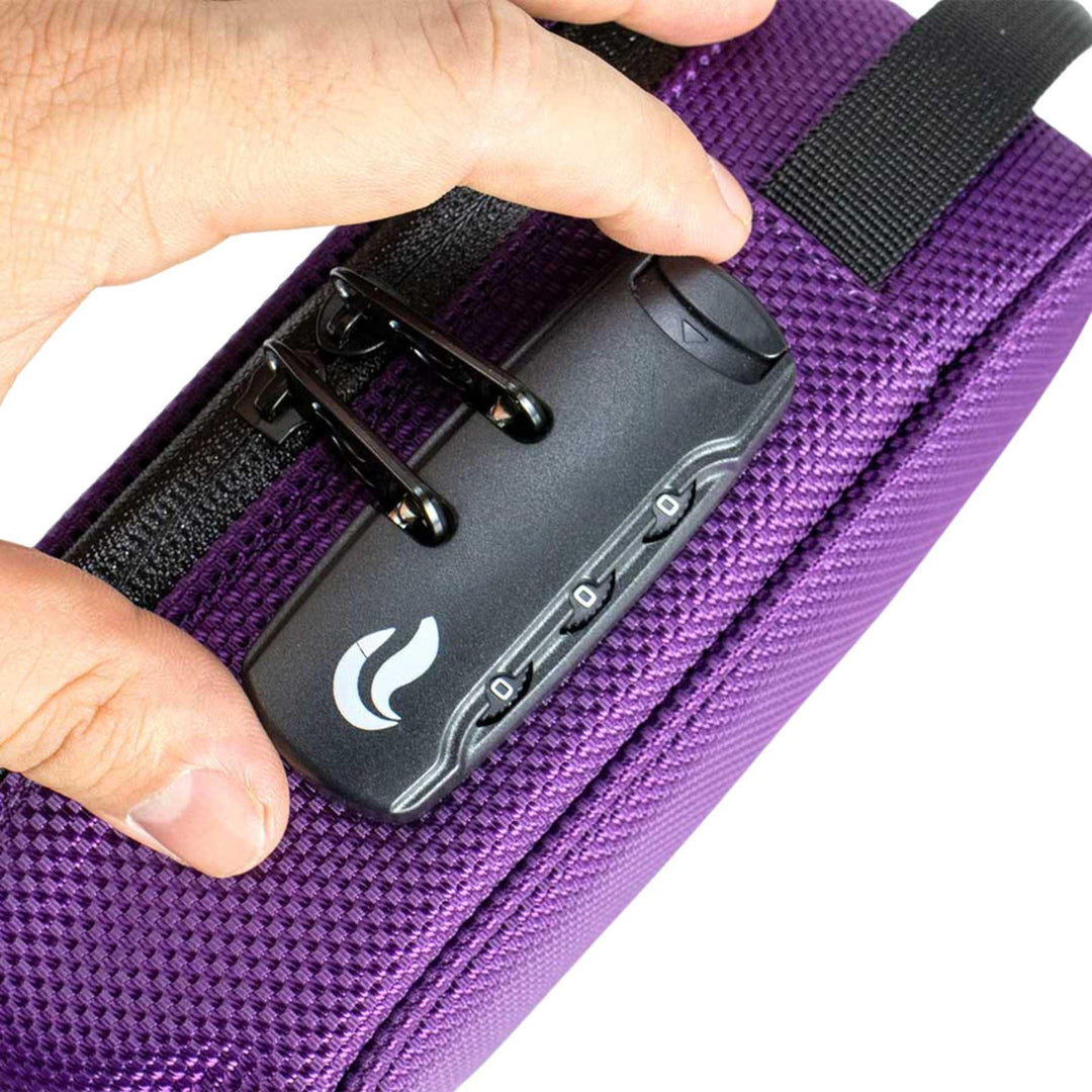 "A side shot of a SK9 Sidekick Smell-Proof Bag. This image shows off the lock that is a part of the design." - Up N Smoke.