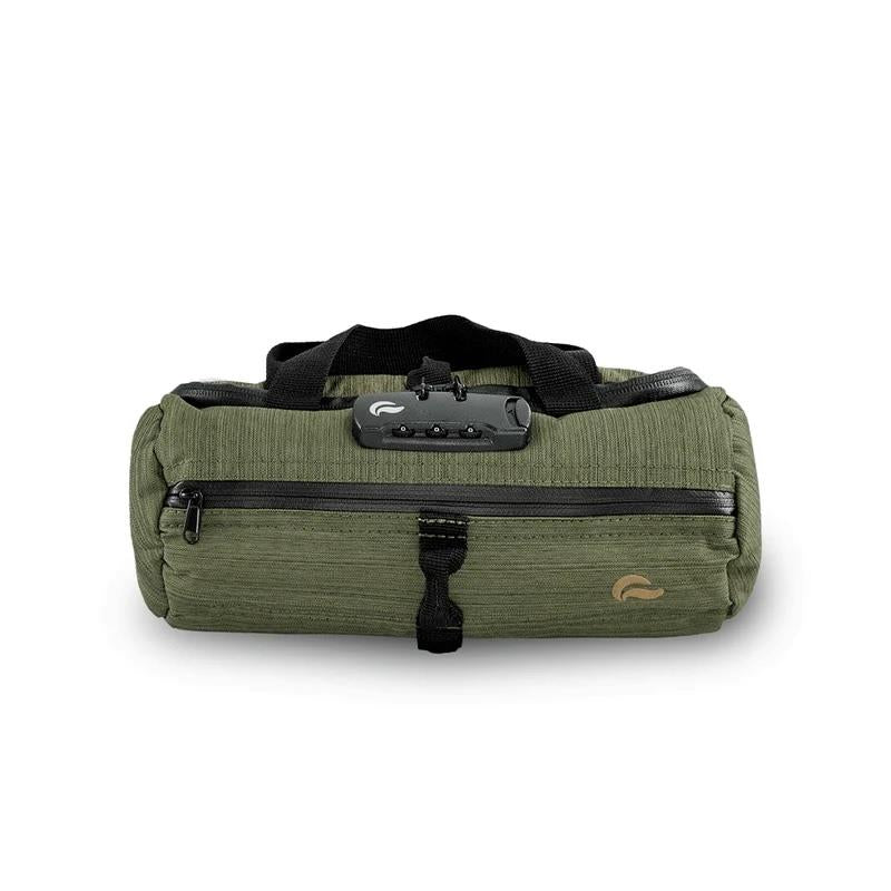 SK9 Small Green Duffel Tube Smell Proof bag by Skunk - Up N Smoke