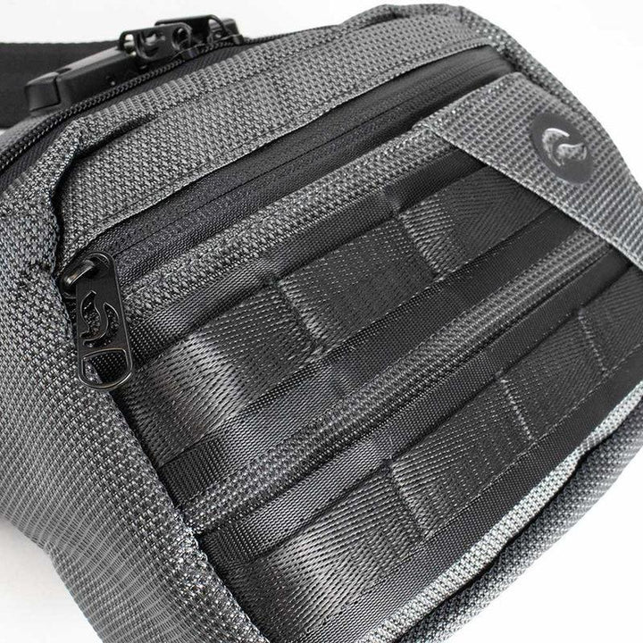 Skunk Black Smell-Proof Kross Bag Front Details - Up N Smoke