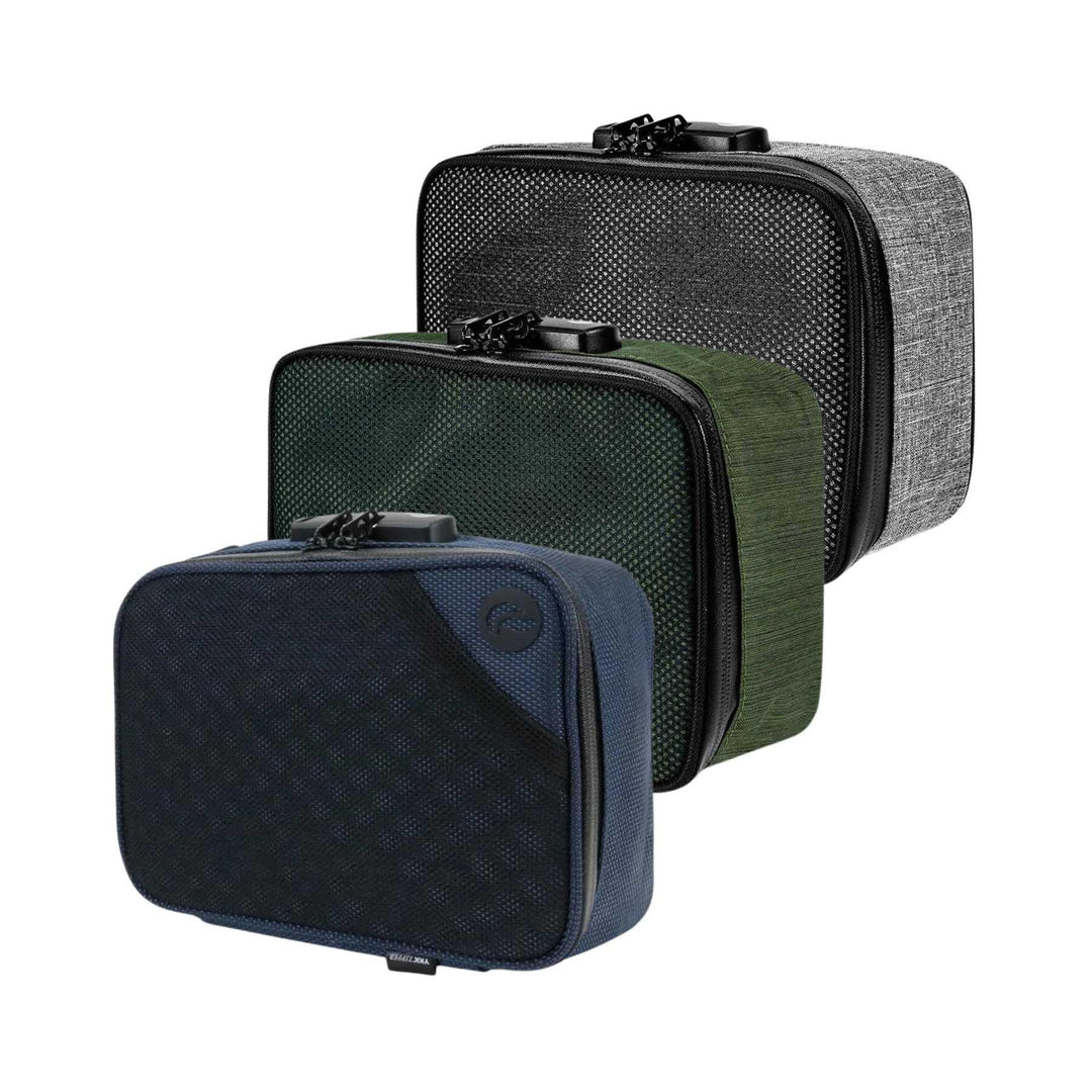 Three different colors of the SK9 Large Sidekick Smell-Proof Bags - Up N Smoke