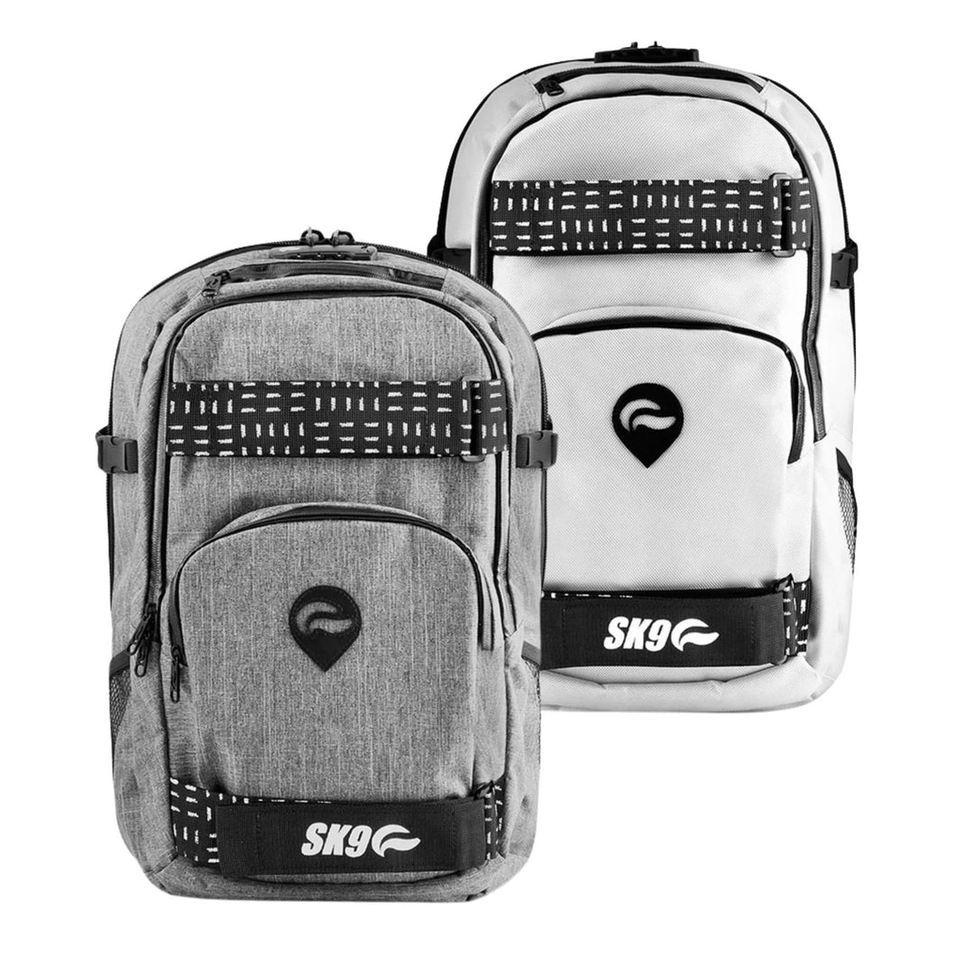 Skunk Bags Nomad Skater Smell Proof Backpack Group Photo of two different colors - Up N Smoke