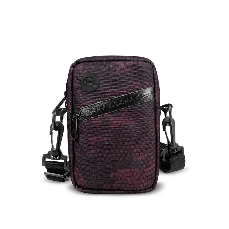 Skunk Bag Burgundy Digital Camo Slide Mini Cross Body Smell Proof Bag - Up N Smoke