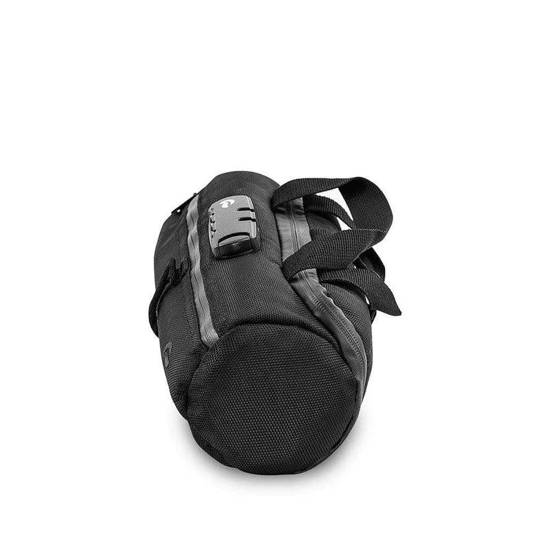 SK9 Small Duffel Tube Black Side Angle of Smell-Proof Bag - Up N Smoke