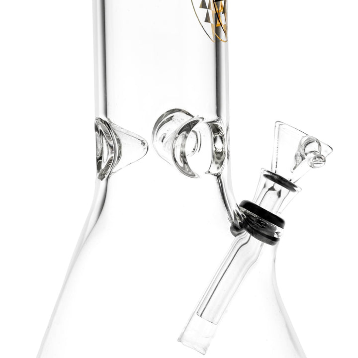 Sacred Geometry Beaker close up angle displayed on a white background - Up N Smoke