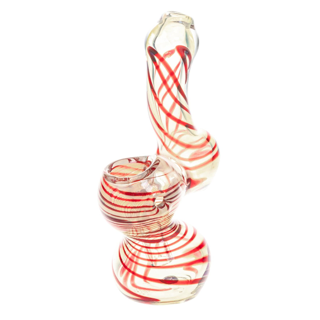 Sherlock Fumed Mini Bubbler slight side angle on white background - Up N Smoke