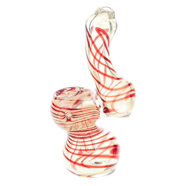 Sherlock Fumed Mini Bubbler left side angle on white background - Up N Smoke