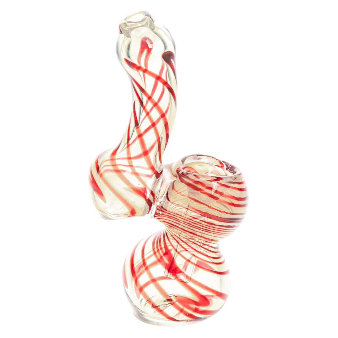 Sherlock Fumed Mini Bubbler right side angle on white background - Up N Smoke