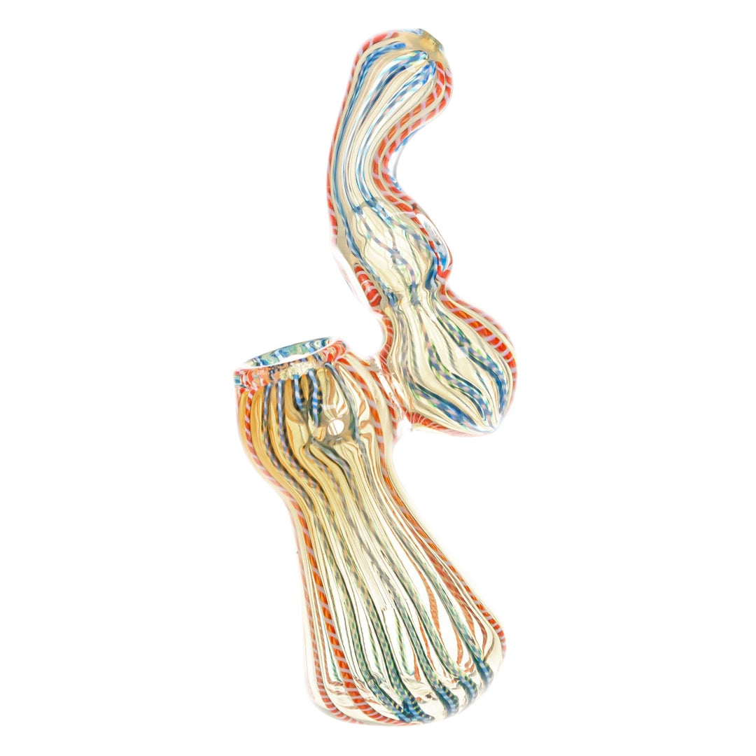 Sherlock Fumed Lined Bubbler on a white background left angle - Uo N Smoke