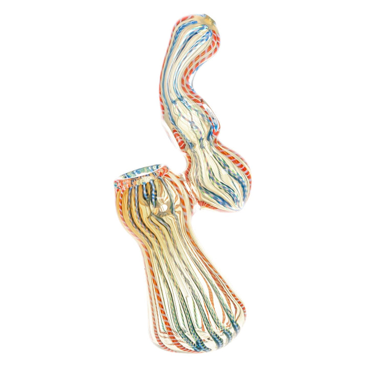 Sherlock Fumed Lined Bubbler on a white background left angle - Uo N Smoke