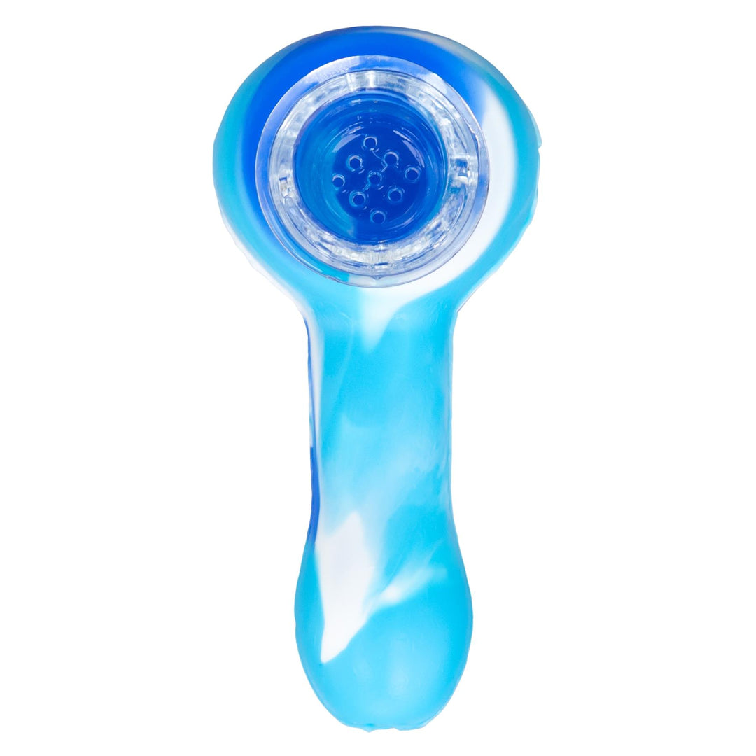 SheshGear Silicone Spoon blue color photo on a white background - Up N Smoke