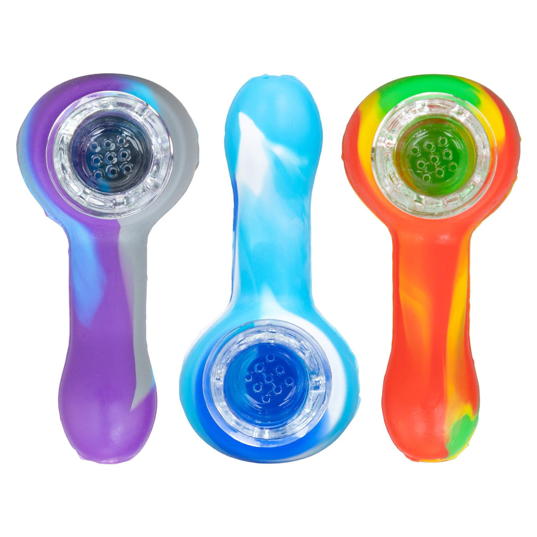 SheshGear Silicone Spoon group photo on a white background - Up N Smoke