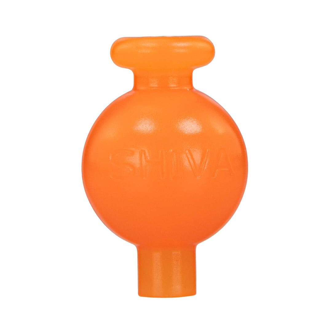 Shiva Bubble Cap orange color on a white background - Up N Smoke