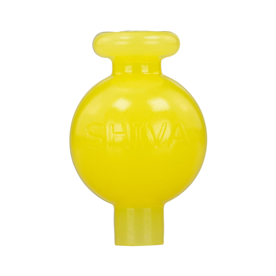 Shiva Bubble Cap yellow color on a white background - Up N Smoke