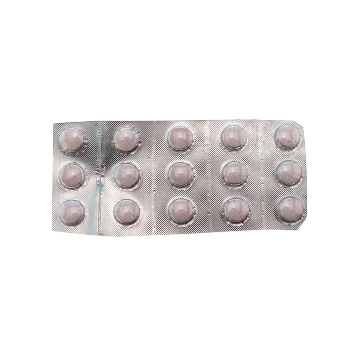 "Blister pack of pink pills on a white background," - Up N Smoke.