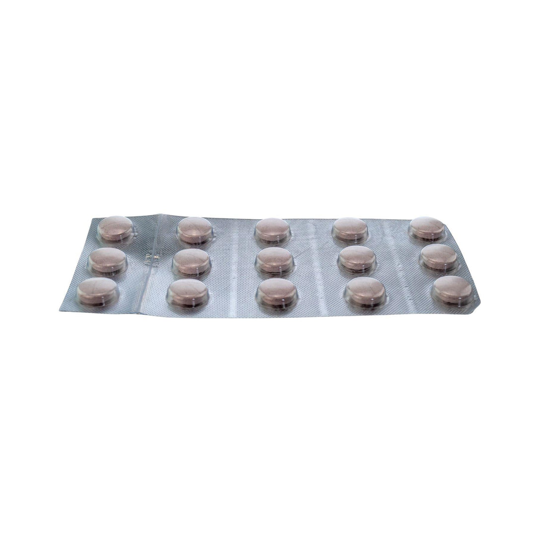 "Side angle of pink pills in a blister pack on a white background," - Up N Smoke.