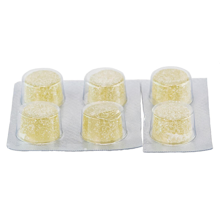 Shrumfuzed Max 9600MG Mushroom Gummies Cherry Limeade Slushee Gummies on a white background - Up N Smoke