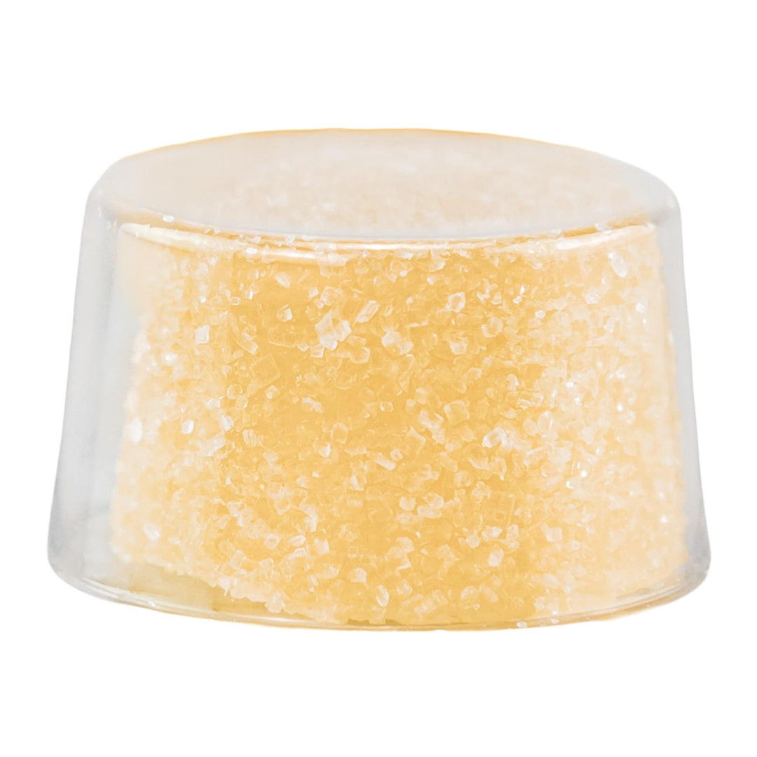 Shrumfuzed Max 9600MG Mushroom Gummies Mango gummy on a white background - Up N Smoke