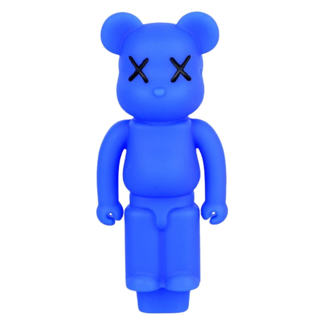 Silicone Bear Spoon blue color on a white background - Up N Smoke 