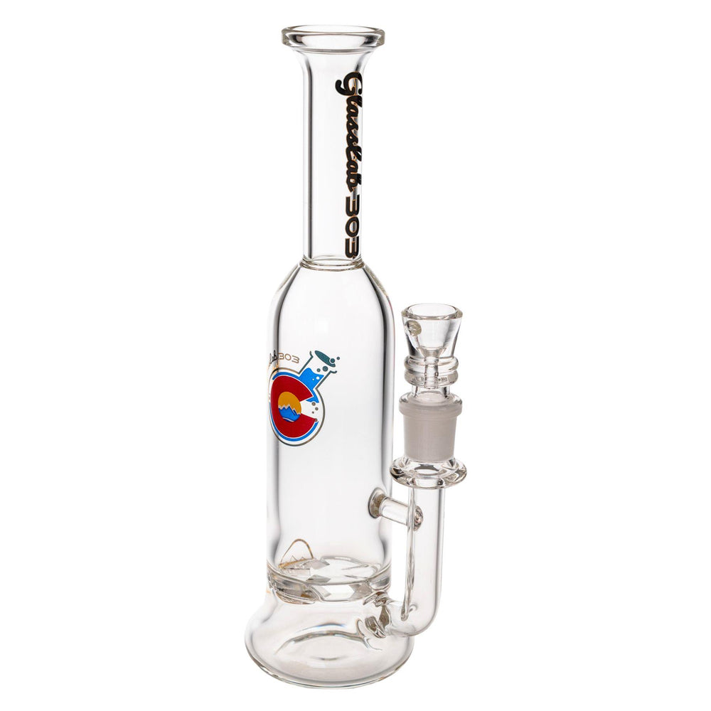 "Glass Lab 303 Skinny Straight Bottle in the percolator variation Turbine," - Up N Smoke.